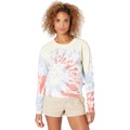 Dickies Juniors Crop Crew Sweatshirt TieDye