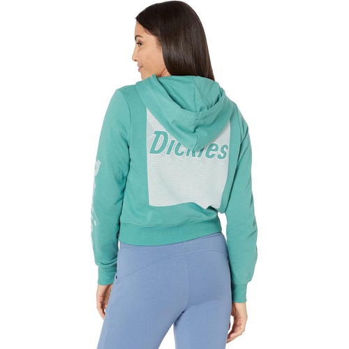  Dickies Juniors Banded Bottom Crop Hoodie Wavy Stripe