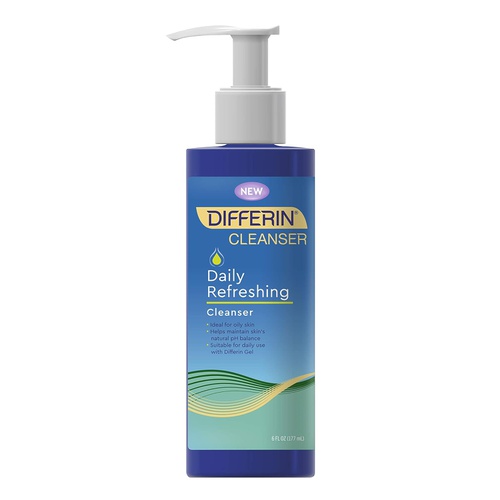  Differin Facial cleanser by, Refreshing Cleanser, Unscented 6 Fl Oz
