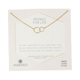 Dogeared Friends For Life, Two Mixed Metal Linked Rings Necklace