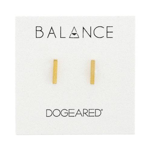  Dogeared Balance Flat Bar Stud Earrings