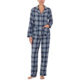 Donna Karan Notch Collar Pajama Set
