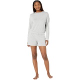 Donna Karan Long Sleeve Sleep Top and Shorts