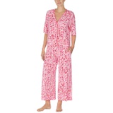 Donna Karan Short Sleeve Capris Pajama Set