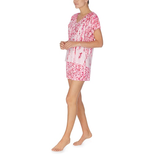  Donna Karan Short Sleeve Boxer Pajama Set