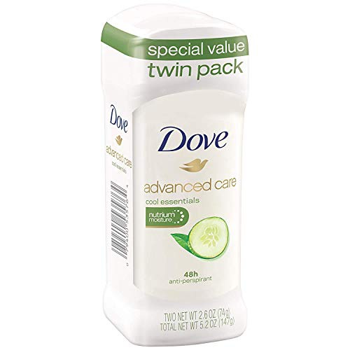  Dove go fresh Antiperspirant Deodorant, Cool Essentials 2.6 oz, Twin Pack