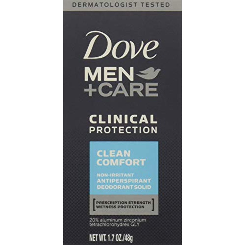  Dove Men + Care Clinical Protection Antiperspirant Deodorant Solid Clean Comfort 1.70 oz (Pack of 4)