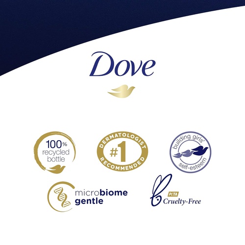  Dove Body Wash with Skin Natural Nourishers for Instantly Soft Skin and Lasting Nourishment Deep Moisture Effectively Washes Away Bacteria While Nourishing Your Skin 22 oz, 4 Count