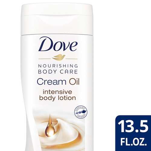  Dove Cream Oil Body Lotion, Intensive, 13.5 oz 3 ct