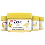 Dove Exfoliating Body Polish Body Scrub Exfoliating Scrub for Dry Skin Crushed Almond and Mango Butter Gently Exfoliates to Reveal Healthy Skin 10.5 oz 4 Count