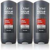 Dove Men+Care Body and Face Wash, Deep Clean, 13.5 Ounce (Pack of 3)