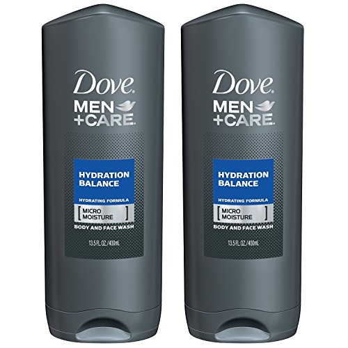  Dove Men + Care Body & Face Wash - Hydration Balance - Net Wt. 13.5 FL OZ (400 mL) Each - Pack of 2