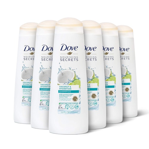  Dove Nourishing Secrets Shampoo for Dry Hair Coconut and Hydration With Refreshing Lime Scent 12 oz 6 Count