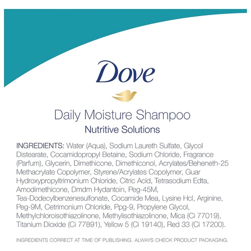  Dove Nutritive Solutions Moisturizing Shampoo for Normal to Dry Hair Daily Moisture with Pro-Moisture Complex for Manageable and Silky Hair 12 oz, 4 Count