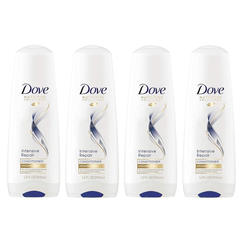  Dove Nutritive Solutions for Dry Hair, Intensive Repair, Deep Conditioner, 12 Fl Oz (Pack of 4)