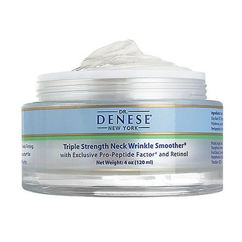 Dr. Denese SkinScience Triple Strength Neck Wrinkle Smoother Tighter, Firmer Neck with Enhanced Peptide Technology, Retinol, Marine Collagen, Soy, Jojoba & More - Paraben-Free, Cru