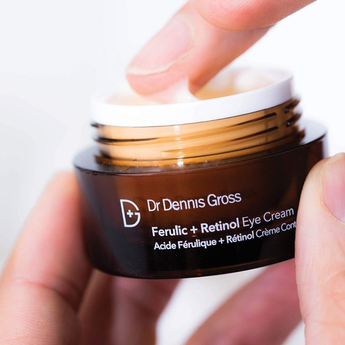  Dr. Dennis Gross Skincare Dr. Dennis Gross Ferulic + Retinol Eye Cream: for Crows Feet, Elevens, and Dark Circles, 0.5 oz