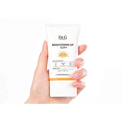  Dr.G Brightening Up Sun Plus SPF50+ PA+++ 1.69 fl.oz. (50 ml) - Mineral Based, Non-Greasy, Tone-up, Sebum control, Daily Facial Sunscreen (2020 Upgraded Version)