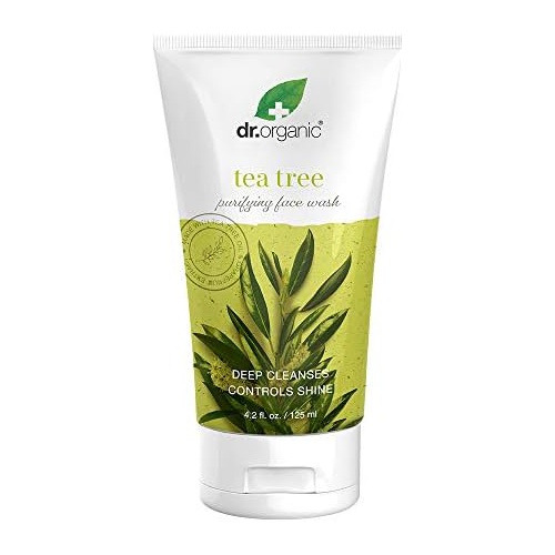  Dr.Organic Purifying Face Wash with Organic Tea Tree Oil, 4.2 fl oz