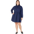 Draper James Plus Size Utility Dress in Washed Twill