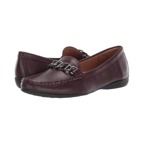  Driver Club USA Womens Leather Chain Detail Driving Loafer