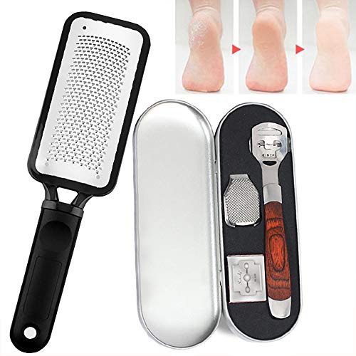  Dualshine Pedicure Kit and Callus Remover, Foot Scrubber Foot Care Callus Shaver Callus Corn Remover for Feet, Pedicure Tools for Men and Women