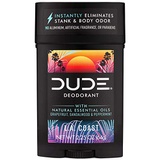 Dude Products DUDE Natural Deodorant Stick, LA Coast, 2.25 Ounces