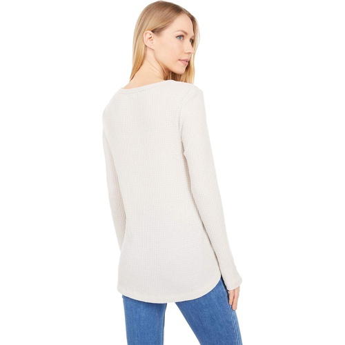  Dylan by True Grit Soft Brushed Waffle Simple Long Sleeve Crew