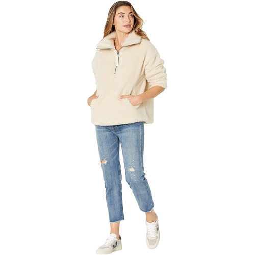  Dylan by True Grit Lux Sherpa Oversized 1u002F2 Zip with Pockets