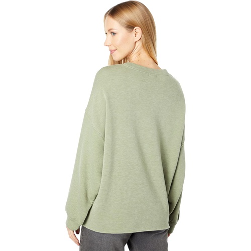  Dylan by True Grit Madison Lux Fleece Crew Neck Sweatshirt