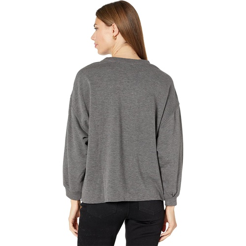  Dylan by True Grit Madison Lux Fleece Crew Neck Sweatshirt