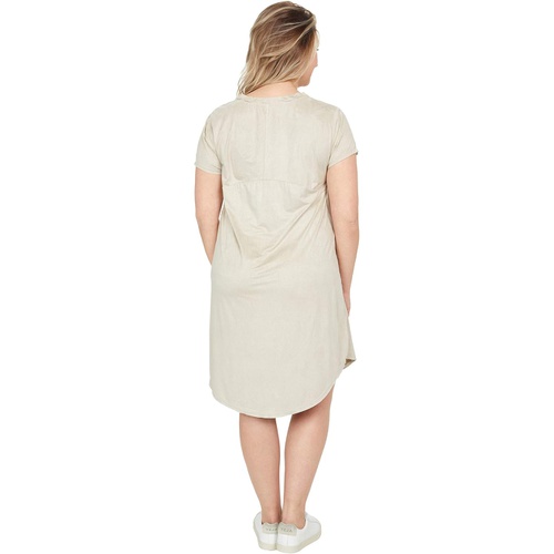  Dylan by True Grit Soft Suede Knits Short Sleeve Babydoll Dress