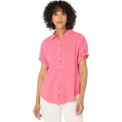  Dylan by True Grit Gauze Short Sleeve Button-Up