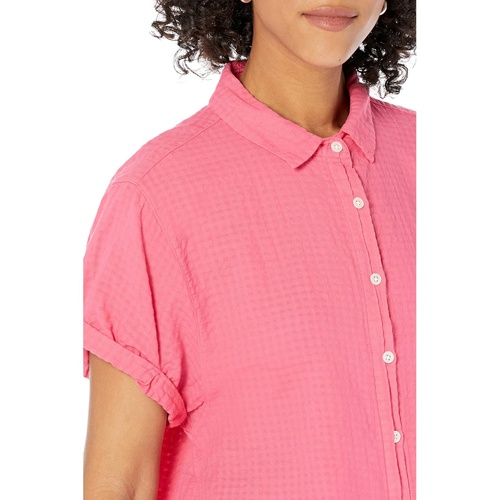  Dylan by True Grit Gauze Short Sleeve Button-Up