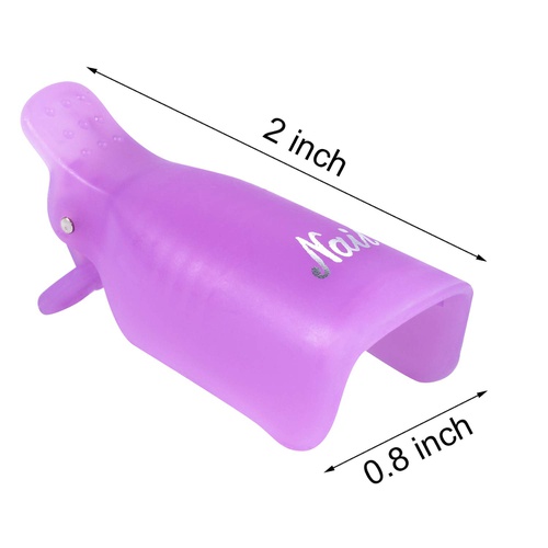  EBOOT 50 Pieces Nail Polish Remover Clips Nail Art Soak Off UV Gel Polish Remover Wrap Tool Cleaner Superior Clip Caps