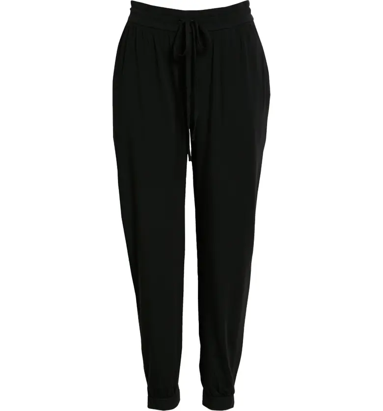  Eileen Fisher Slouchy Jersey Pants_BLACK