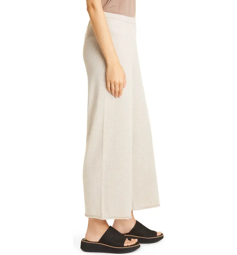  Eileen Fisher Organic Cotton Wide Leg Ankle Pants_MAPLE OAT