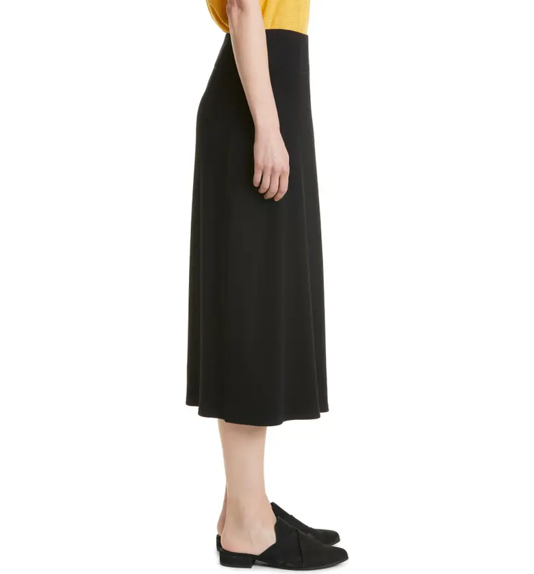  Eileen Fisher A-Line Skirt_BLACK