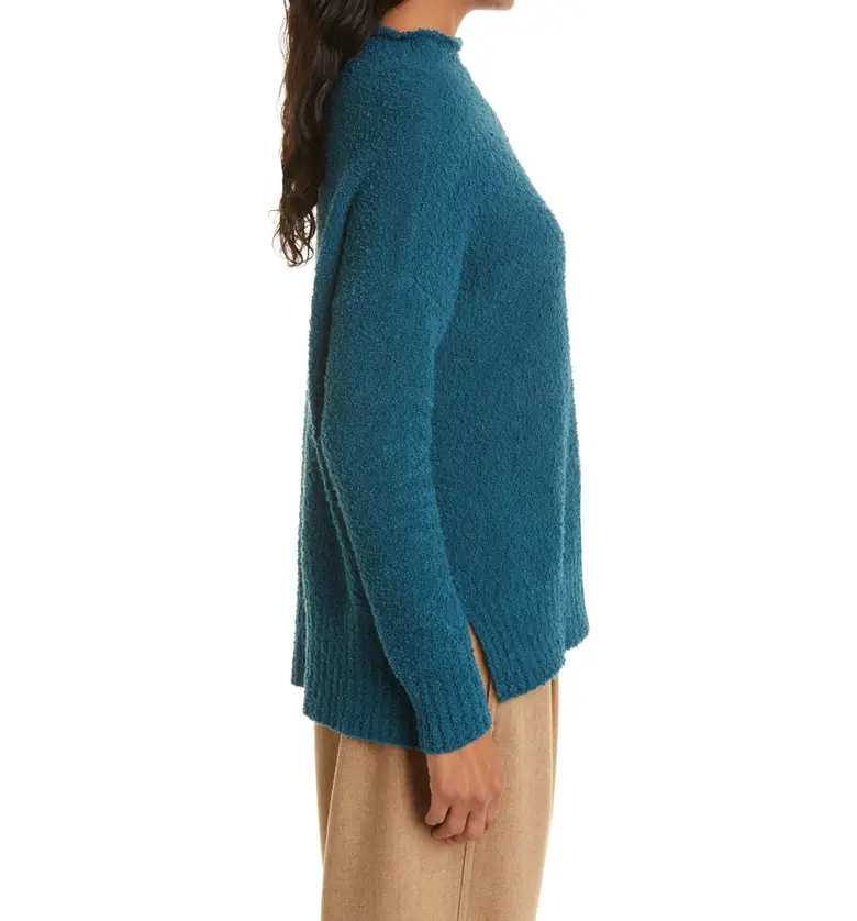  Eileen Fisher Funnel Neck Sweater_BLUE SPRUCE