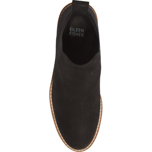  Eileen Fisher Ladd Wedge Bootie_BLACK NUBUCK