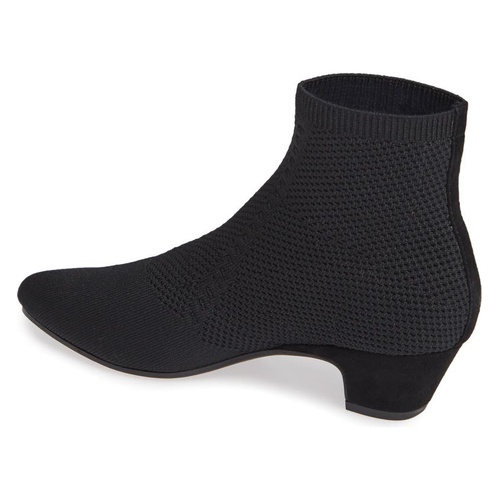  Eileen Fisher Purl Sock Bootie_BLACK STRETCH FABRIC