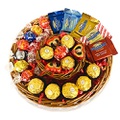 EVAS GIFT UNIVERSE Christmas Gifts Basket - Chocolate Variety Chocolate Tray for Family, Friends, Gourmet Food Gift, Holiday, Office for Men, Women and Corporate