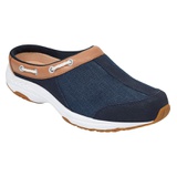 Easy Spirit Travelport Clog_NAVY SUEDE