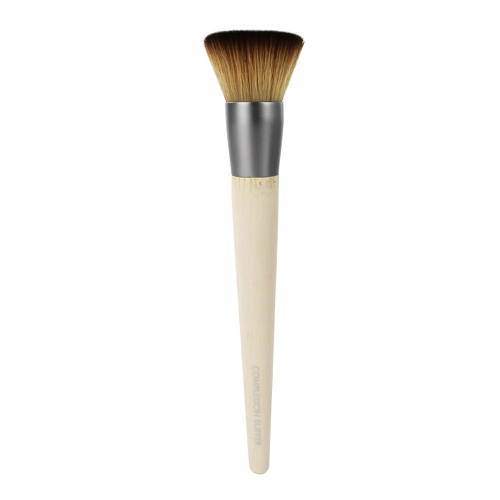  EcoTools Custom Coverage Buffing Brush - Soft Custom Cut Bristles Recycled Aluminum Ferrules; For Use with Cream or Powder Foundation Blush and Bronzer