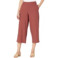 Eileen Fisher Textured Stretch Rib Wide Cropped Pants