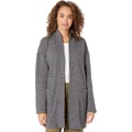 Eileen Fisher Double Layer Organic Cotton High Collar Jacket