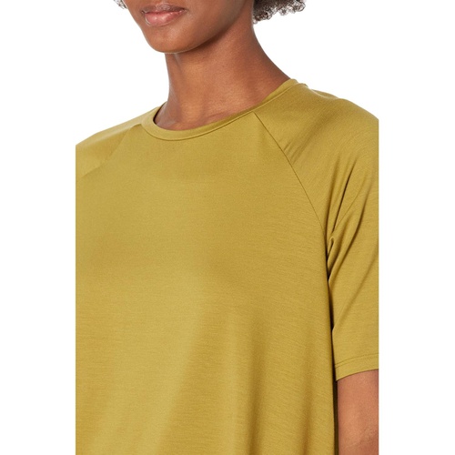  Eileen Fisher Fine Jersey Crew Neck Elbow Sleeve Top