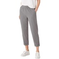 Eileen Fisher Slim Cropped Pants in Heathered Organic Cotton Stretch Jersey