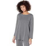 Eileen Fisher Jewel Neck Tunic in Tencel Organic Cotton Fleece