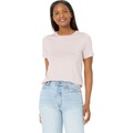 Eileen Fisher Round Neck Short Sleeve Tee in Organic Pima Cotton Jersey